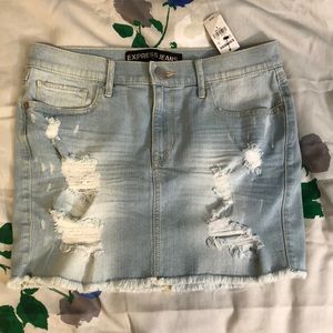Express jean skirt